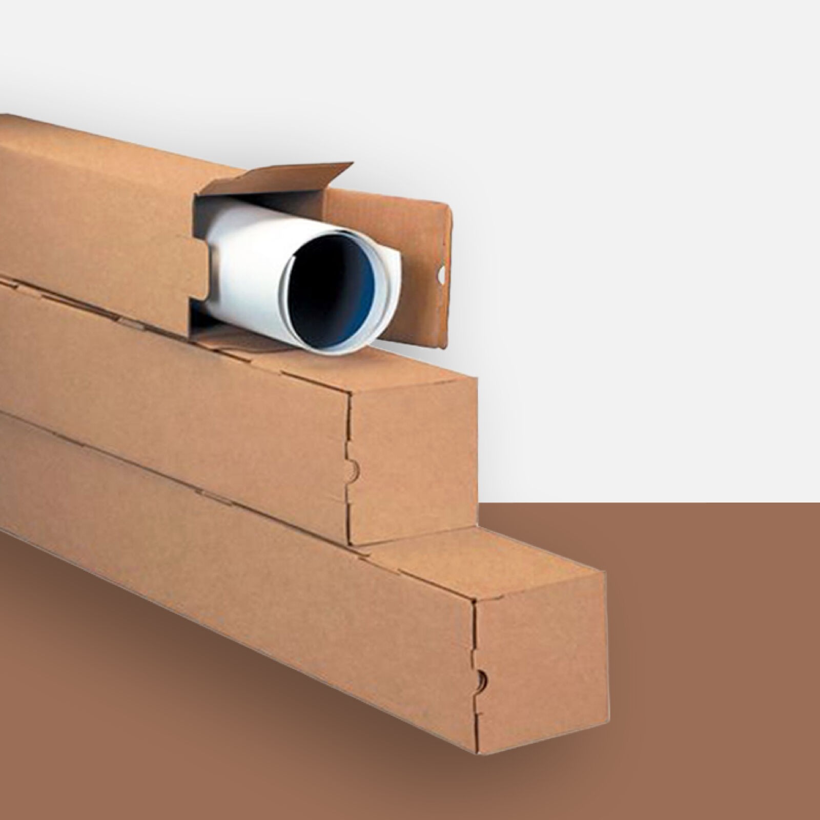 Kraft Square Mailing/Shipping Tubes 3 x 3 x 48″ ECT-32B 25/Case