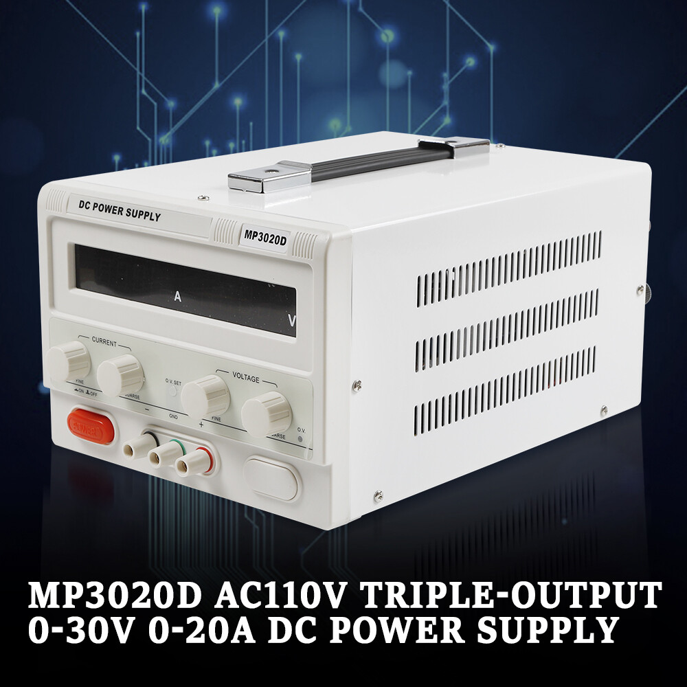 0-32V 0-20A Variable Lab Test Equipment DC Power Supply Regulated High Precision