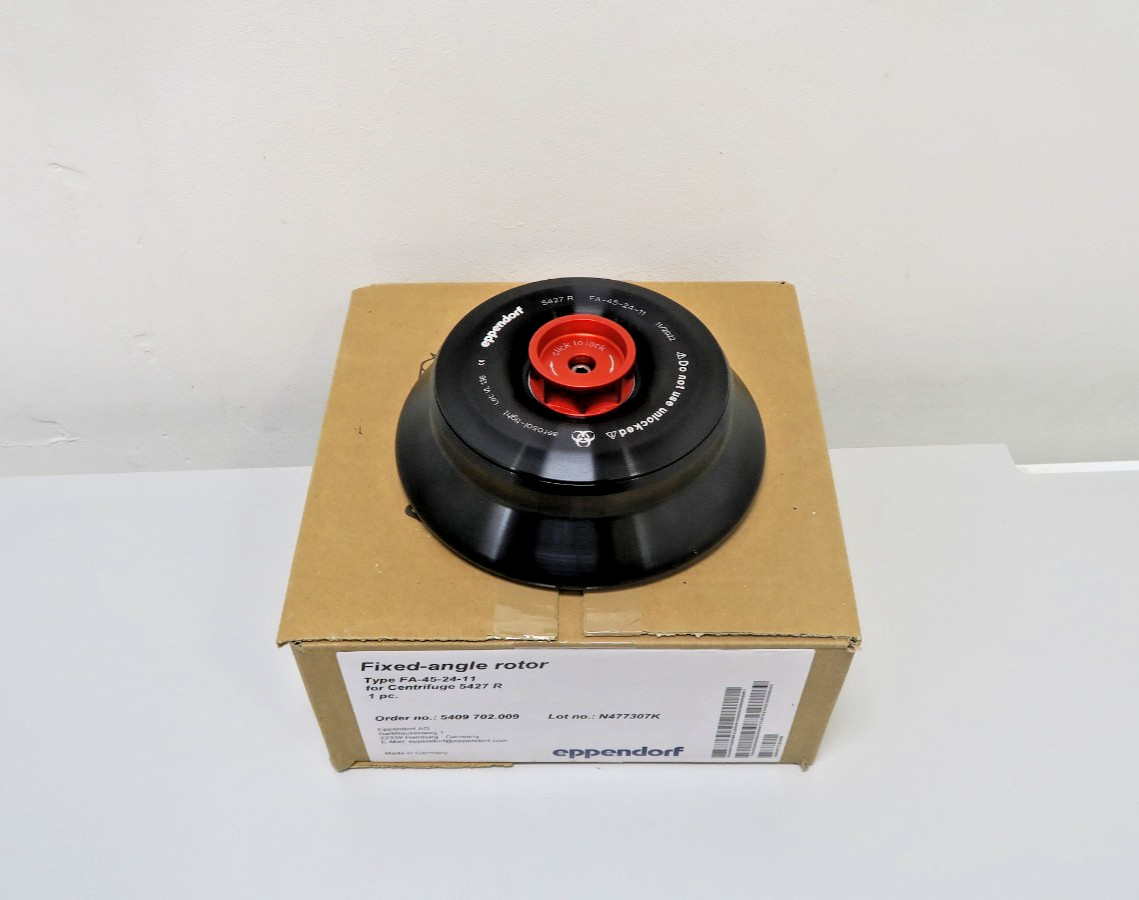 New Eppendorf FA-45-24-11 Fixed Angle Rotor with Lid