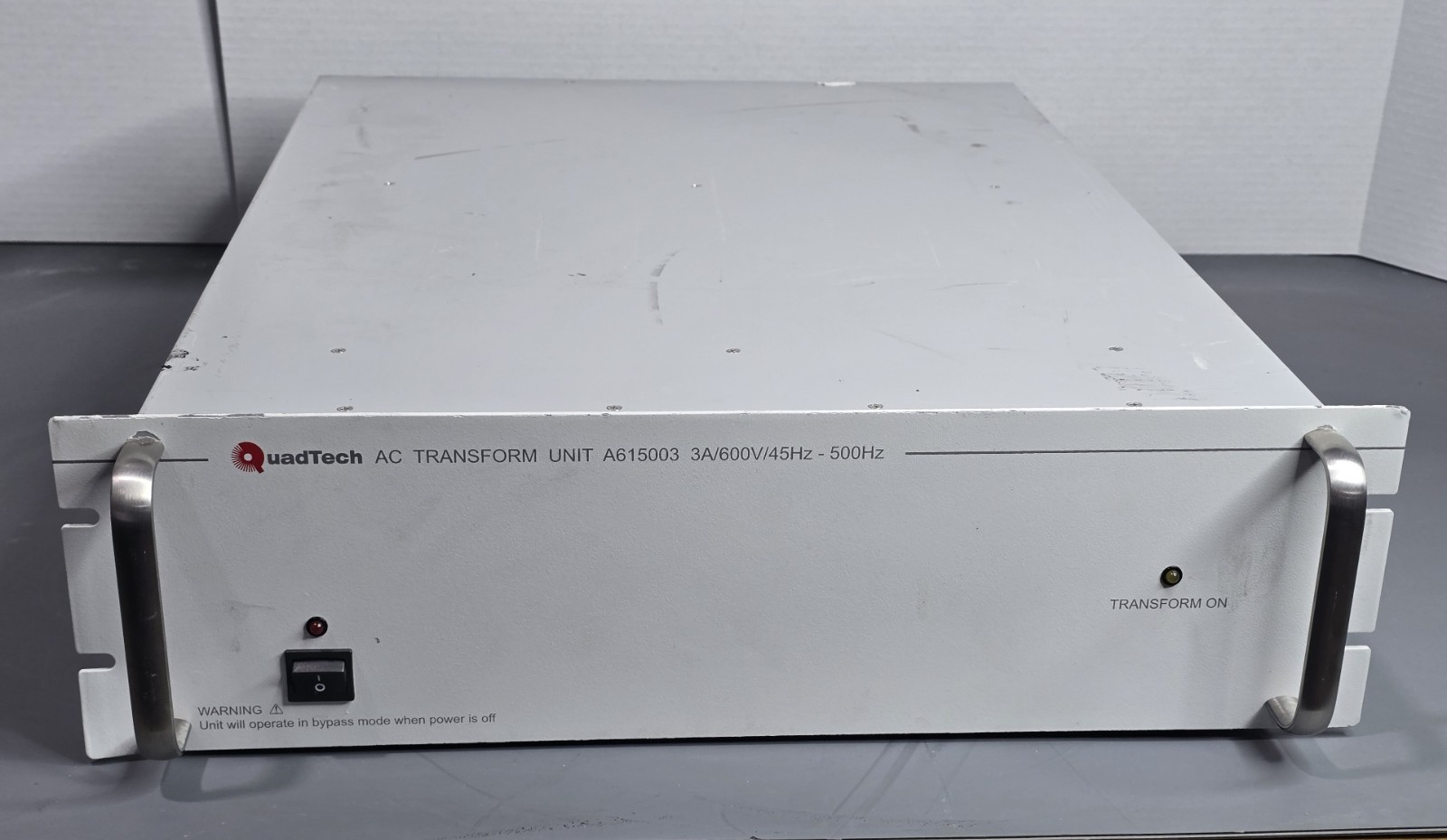 Chroma QuadTech A615003 AC Voltage Transform Unit 3A 600V 45Hz 500Mhz No Power