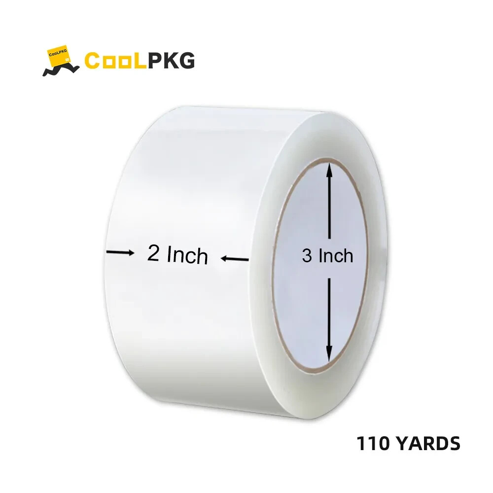 18 Rolls Coolpkg 2″ x 110 yards Clear Carton Sealing Packing Shipping Tape