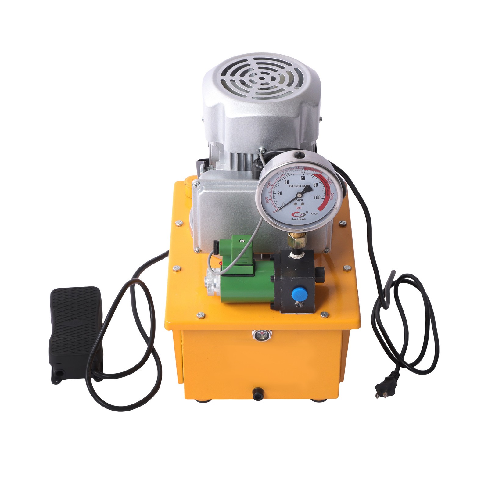 LABLT Electric Hydraulic Pump, 10000 PSI 750W 8L Capacity for Punching/Bending