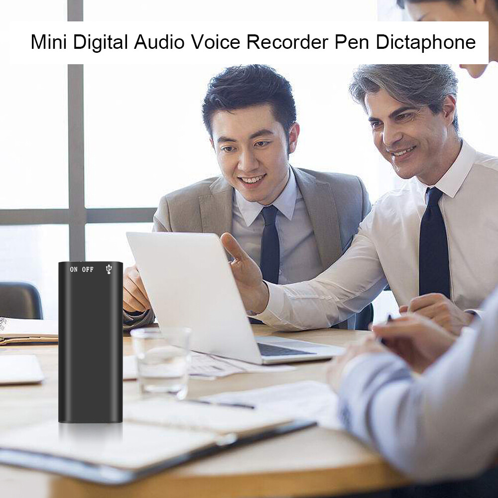96 Hours Digital Voice Activated Audio Recorder Hidden Mini Audio MP3 Player US