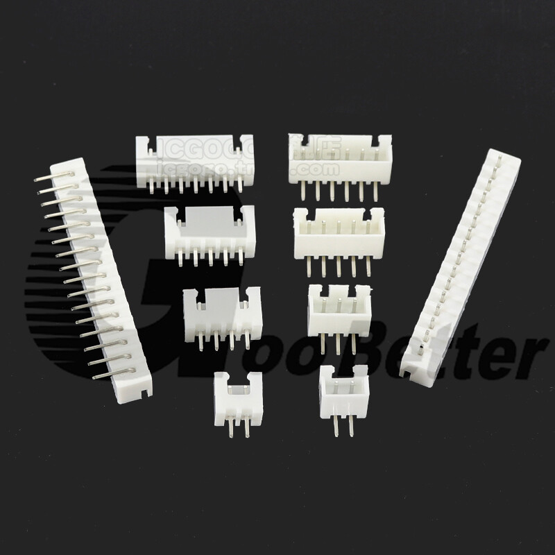 JST XH2.54mm Plug Connector Right Angle Header 2 3 4 5 6 7 8 9 10 12 14 16 Pins