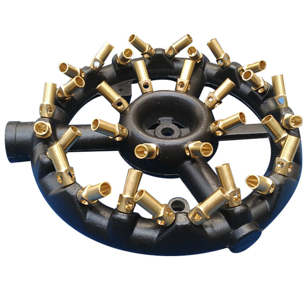 32-Heads Jet Burner Round Shape Propane Natural Gas Jet 32-Tips 80000 BTU/HR