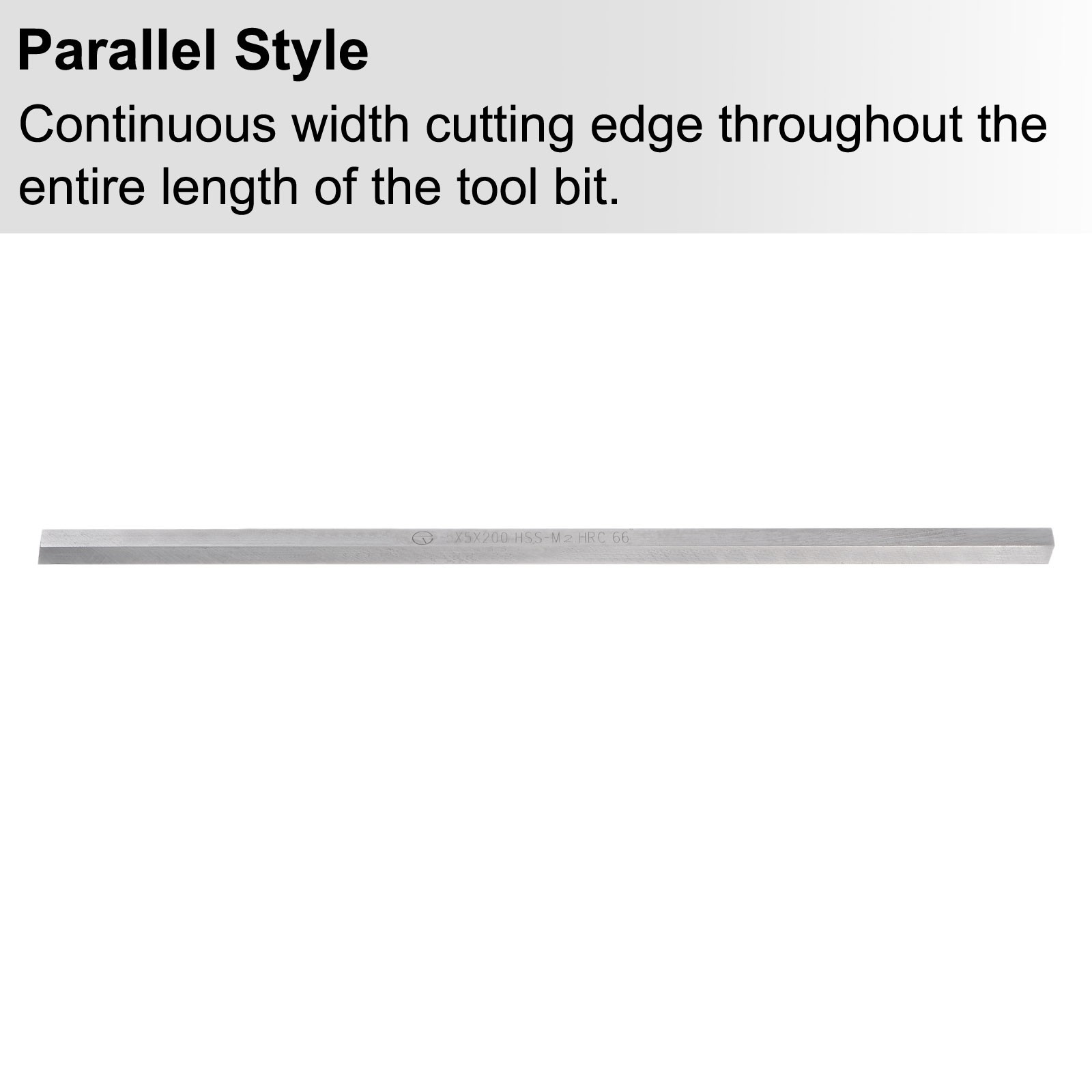 Square Lathe Tool Bit Blank 5mm x 5mm x 200mm M2 High Speed Steel Milling Blank