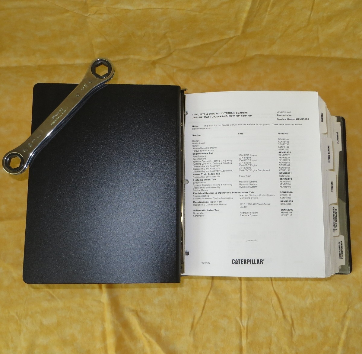 KENR5189 OEM CAT 277C 287C 297C Multi-Terrain Loaders Service Repair Shop Manual