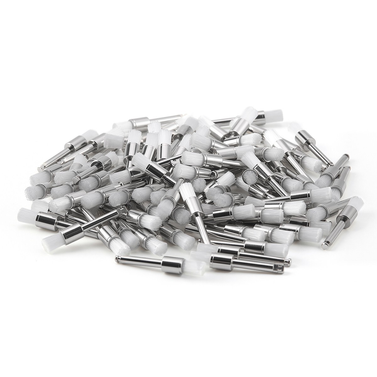 100pcs/kit Dental White & Colorful Prophy Polishing Brush Nylon Flat Latch Type