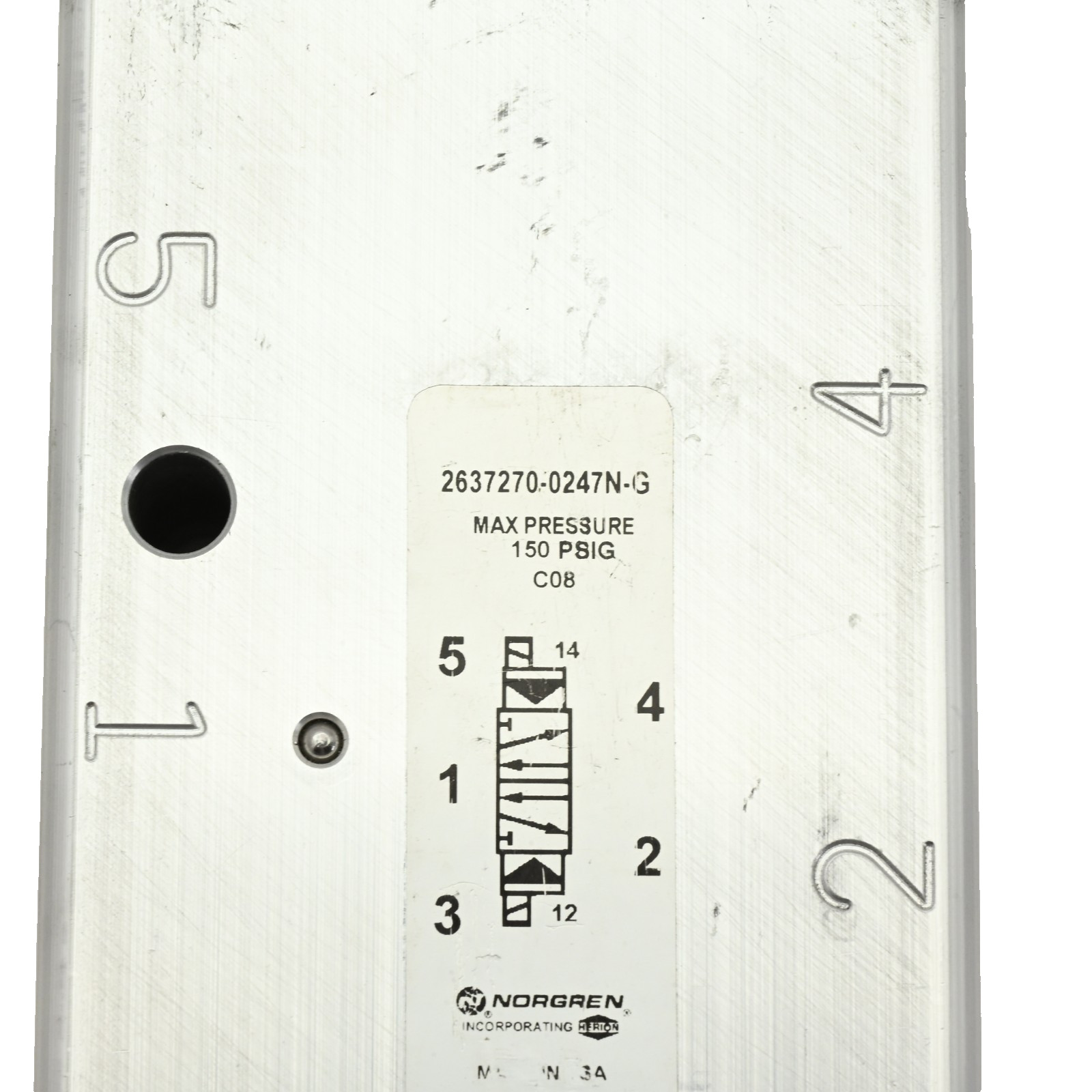 Norgen 2636070-0247N-G VALVE Pneumatic Direct Solenoid