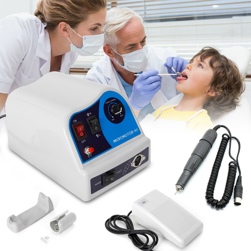 Dental Lab Polishing Handpiece 45K RPM Electric Micromotor N8 Polisher DC30V