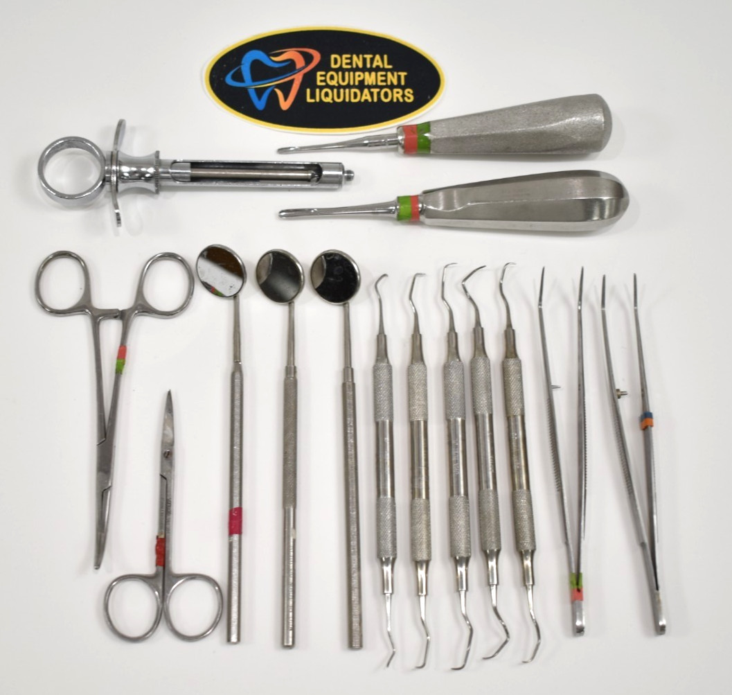 FIFTEEN Dental Dentist Instruments – Various Models As Shown