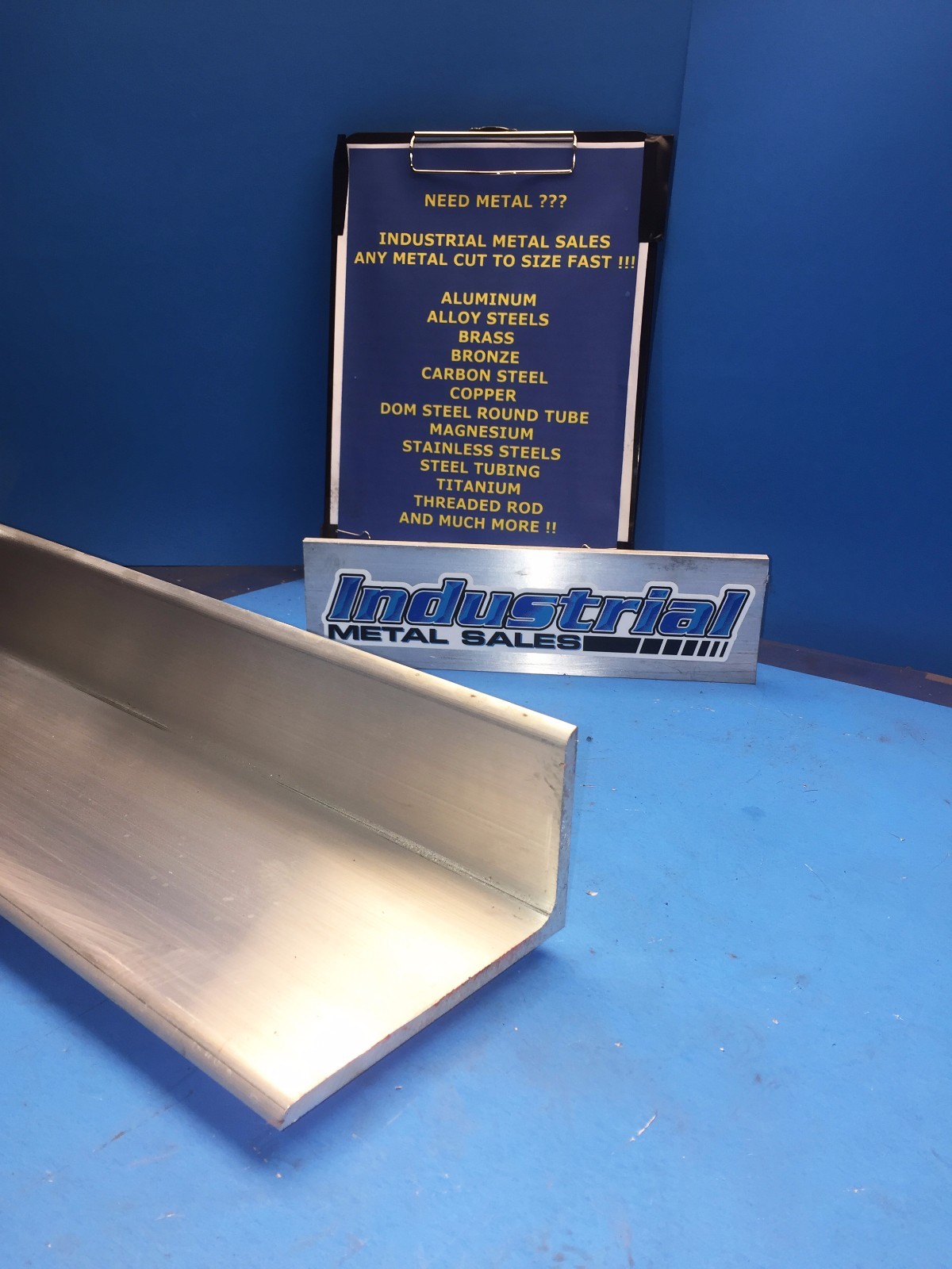 6061 T6 Aluminum Angle 3″ x 5″ x 6″-Long x 1/4″ Thick