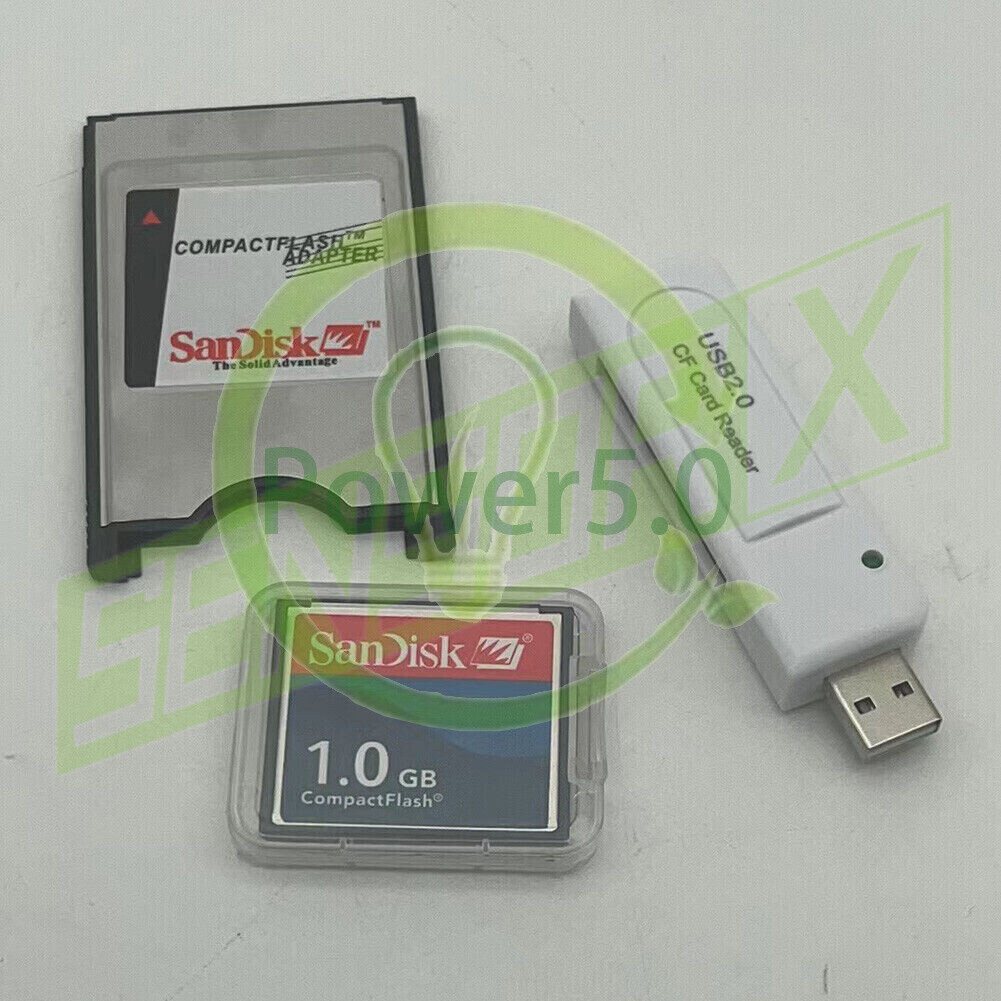 Reader FANUC 128MB/256/512/1G/2G CF Compact Flash Card+CF-PCMCIA Adapter+SSK~