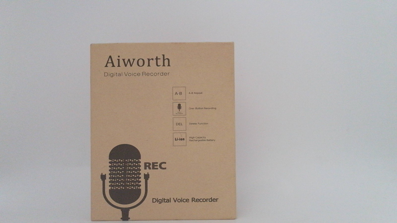 AIWORTH 16GB Digital Voice Recorder Voice Activated + Playback: NEW [FREE SHIP]
