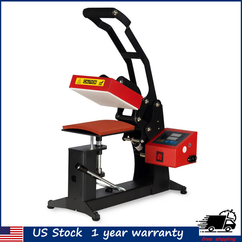5.8 x 5.8 inch 3 in 1 Combo Heat Press Machine for Cap, Label, Cup 110V 400W