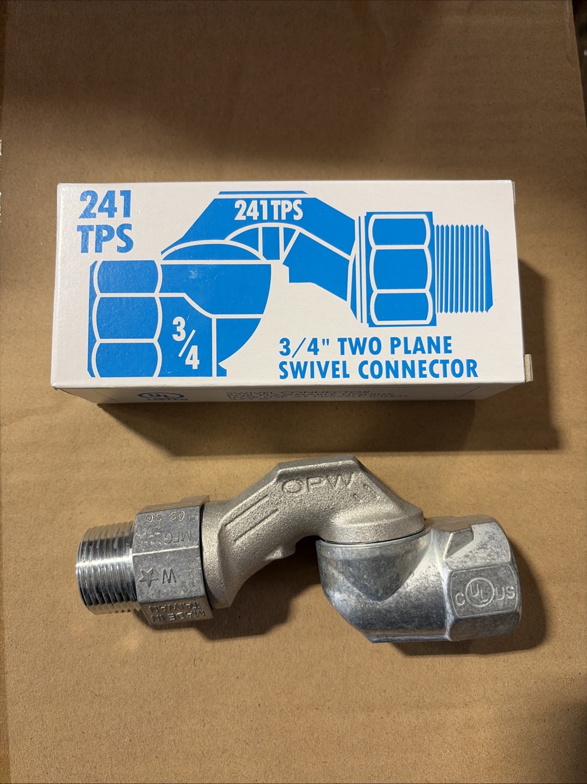 OPW 241TPS Two Plane Swivel Connector 3/4″ 241TPS-0241