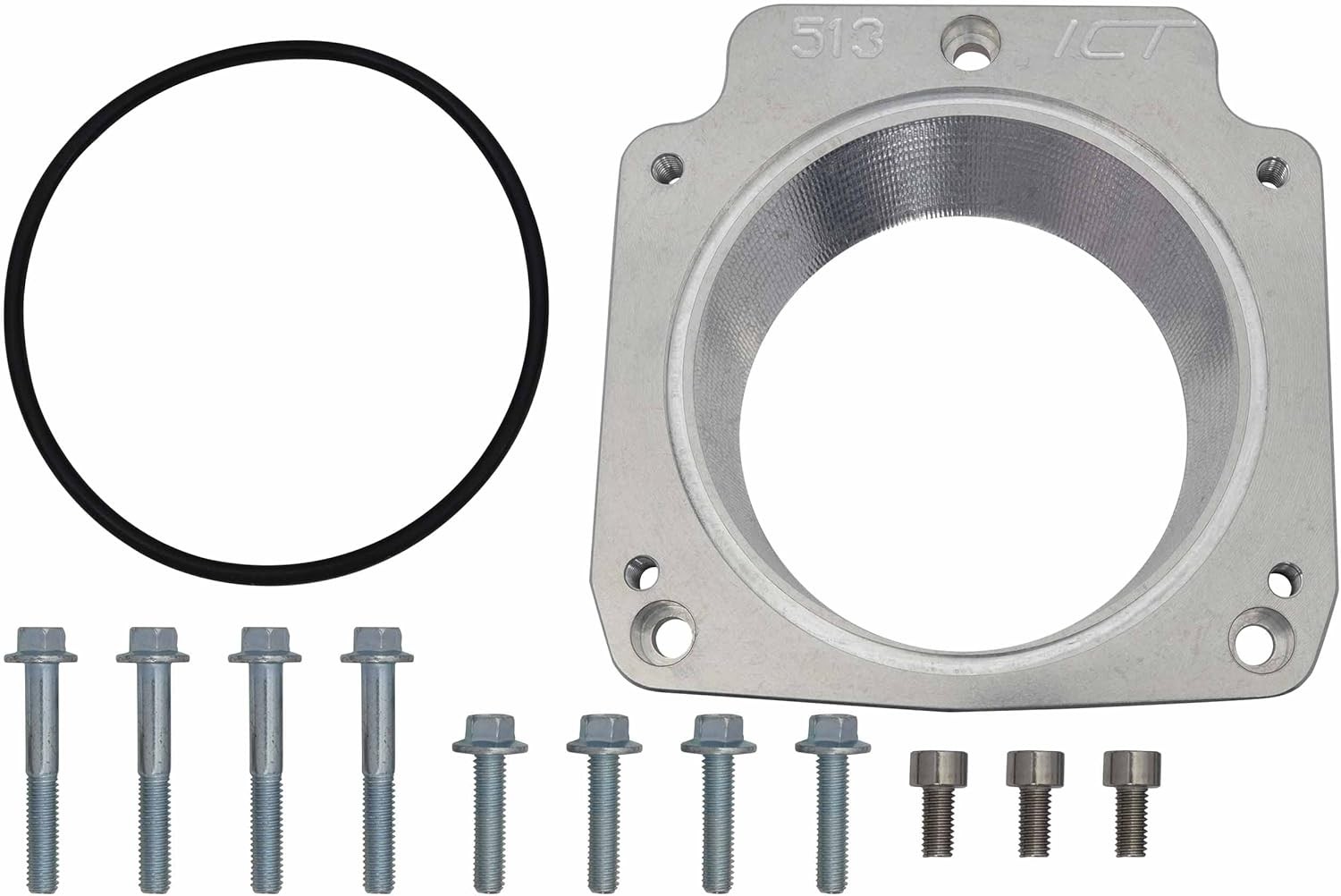 ICT Billet LS Throttle Body Adapter LS1 to LS3 3 to 4 Bolt 551513