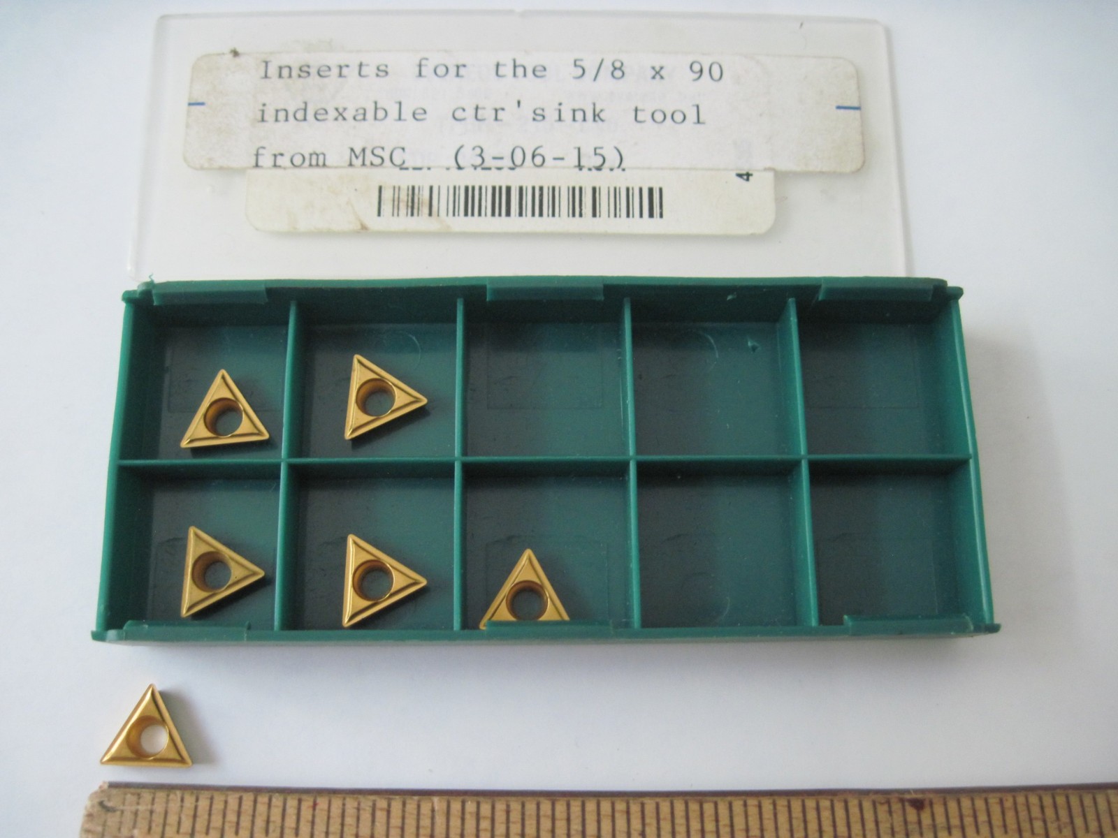 (Qty 6) Everede TPGH-215-CV6 Carbide Turning Inserts (.250 I.C.) MSC# 36879336