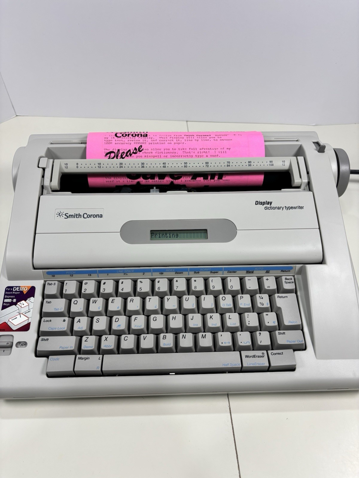Smith Corona Memory Correct Electric Typewriter Model NA1HH w/ Manual – Tested
