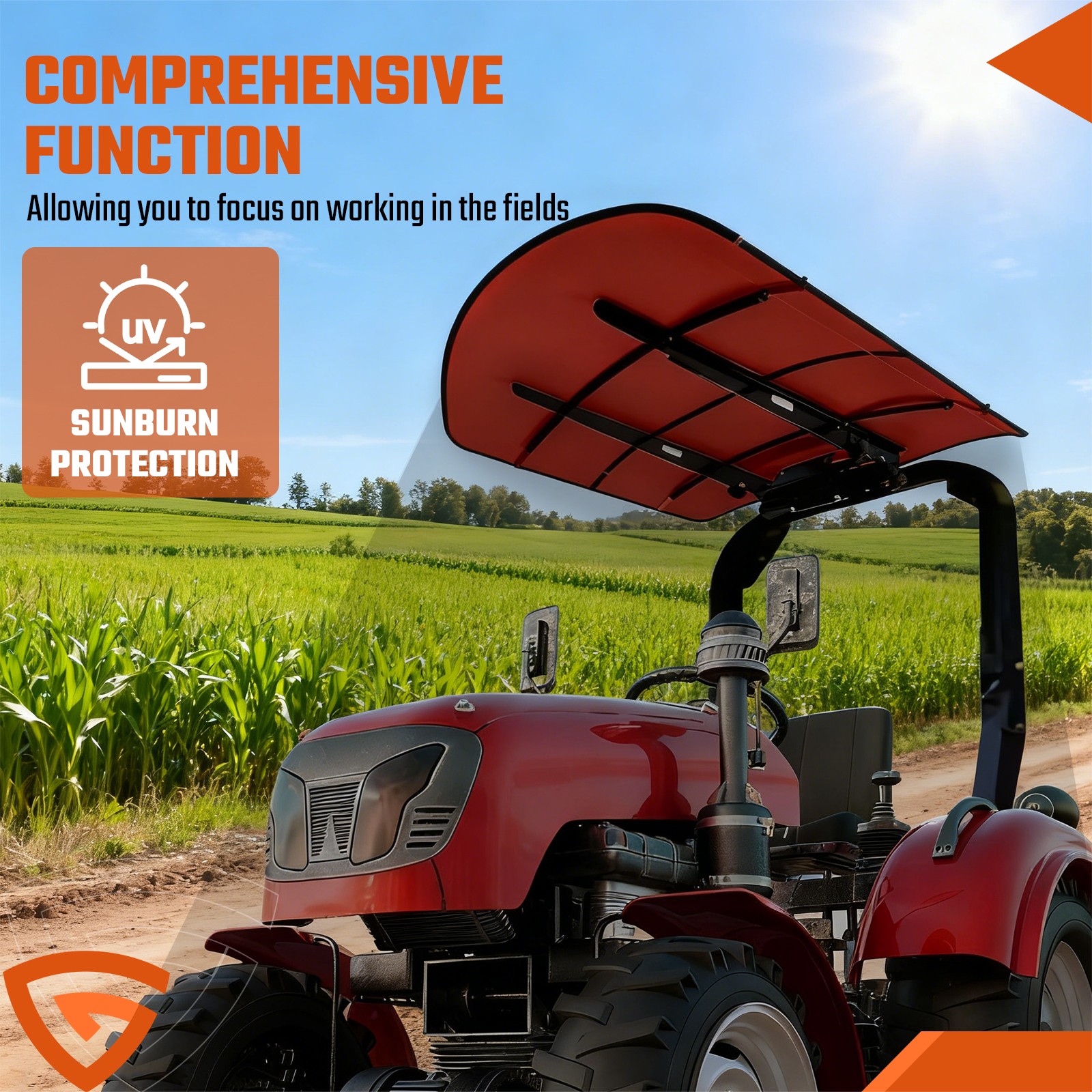 Sun Shield Tuff Top Tractor Canopy For 2″ x Sun Shield Tuff Top Tractor Canopy