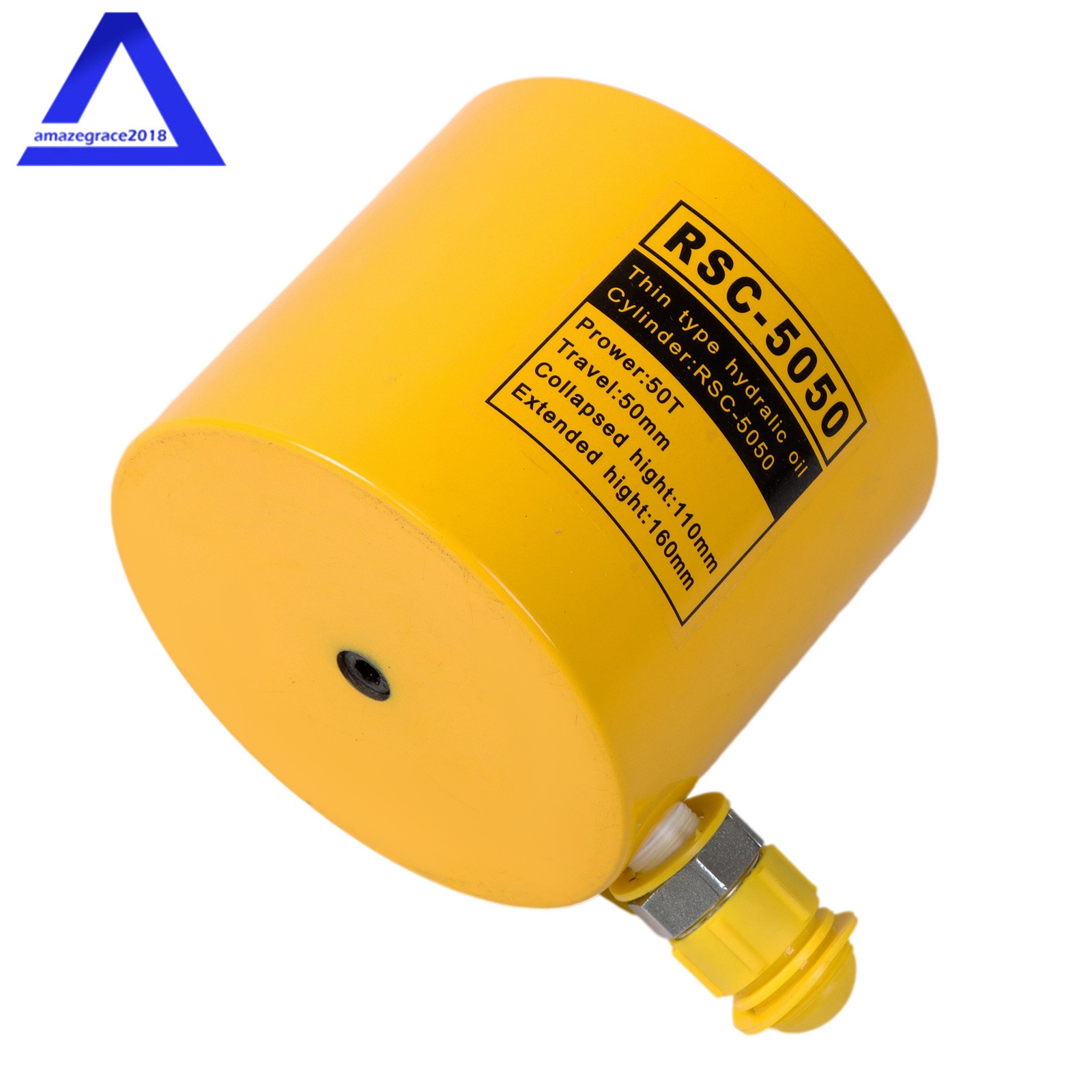 50 Ton Solid Hydraulic Ram Cylinder Jack 2″ / 50 mm Stroke Single Acting Pump