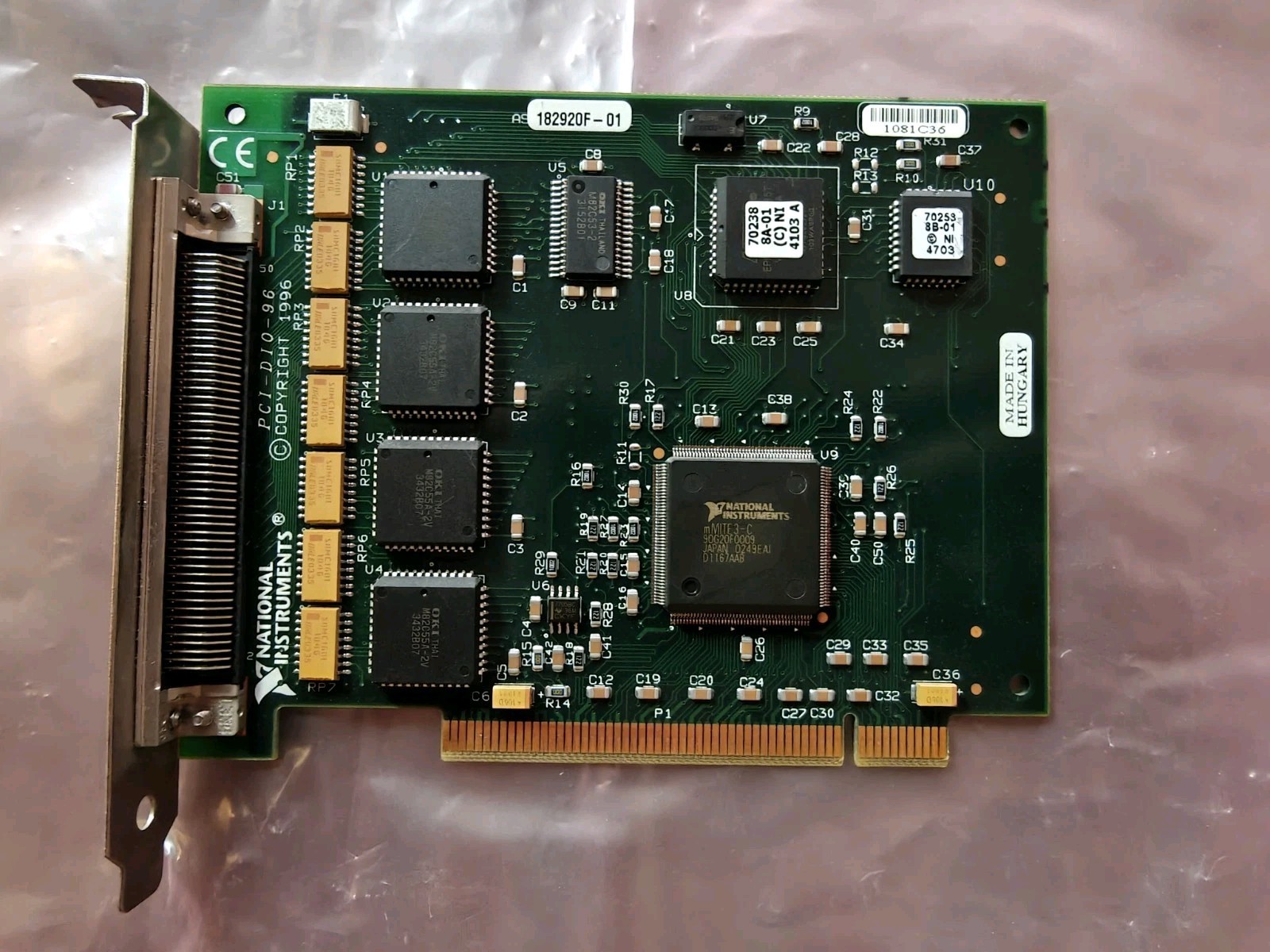 National Instruments PCI-DIO-96 DAQ Card Digital I/O Interface