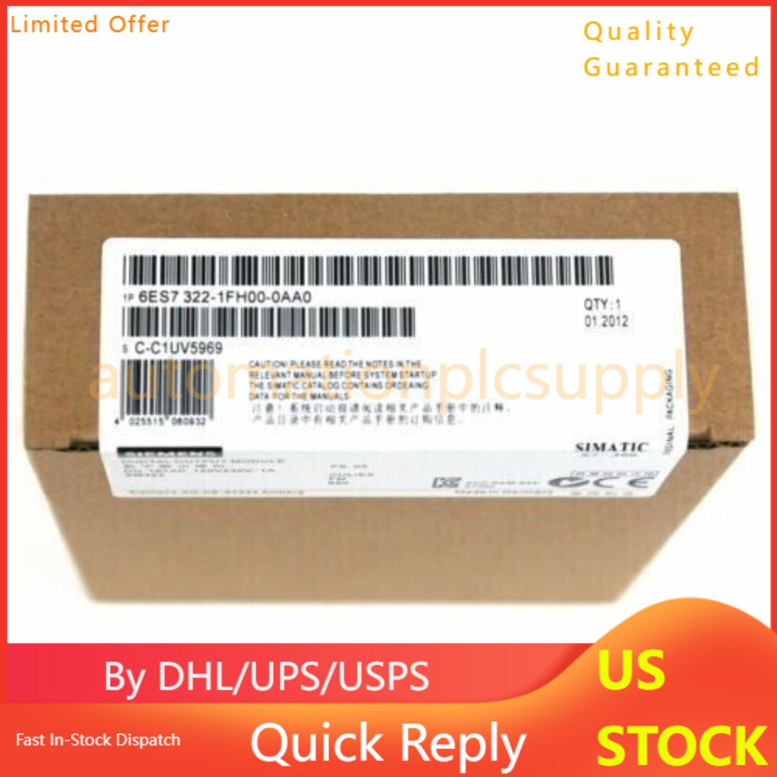 New Siemens 6ES7322-1FH00-0AA0 6ES73221FH000AA0 S7-300, Digital output SM 322