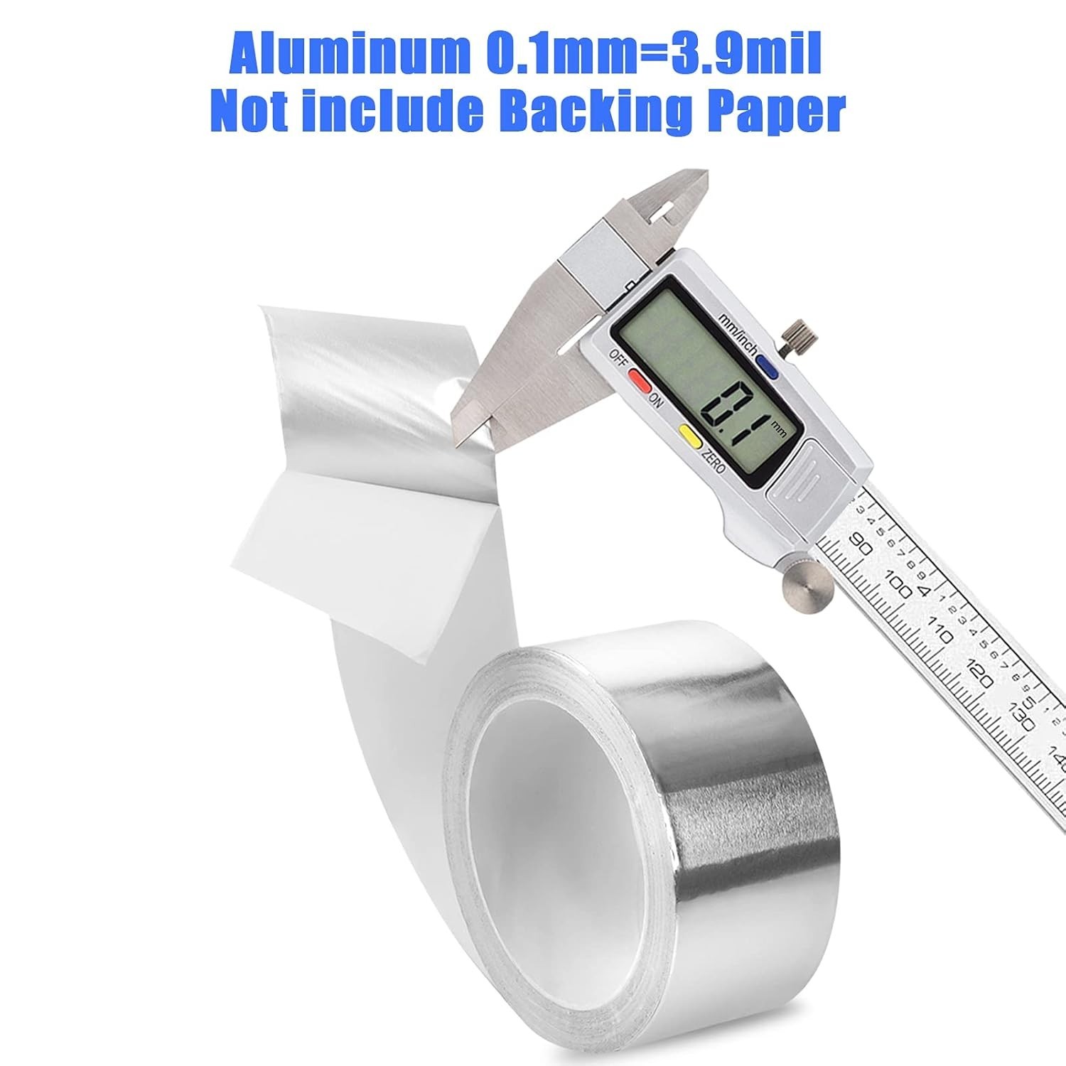 Versatile 2″ x 65ft Aluminum Foil Tape – Heat & UV Resistant Adhesive for HVAC