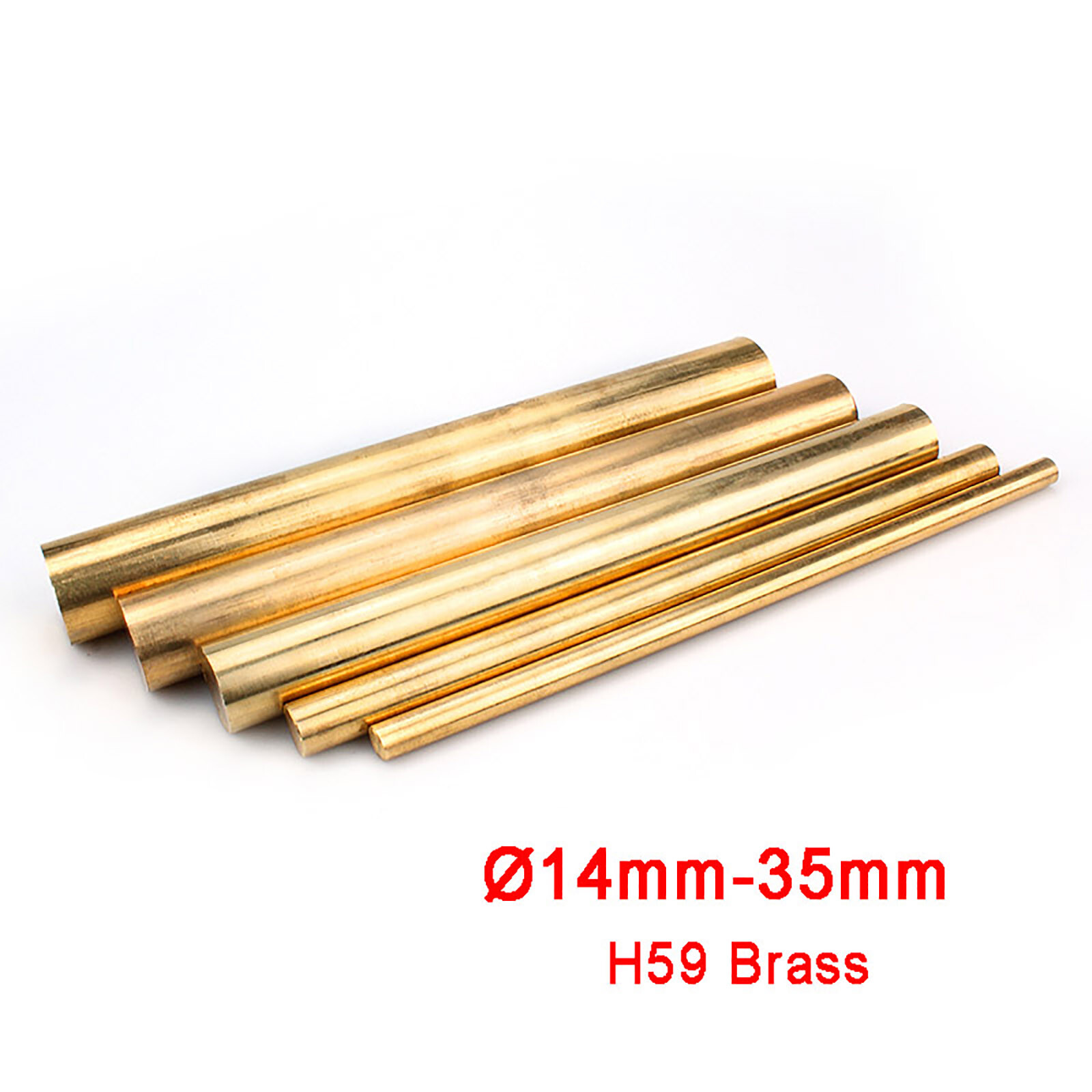 H59 Brass Metal Round Bar Rod Solid, Ø 3mm – 120mm , 100/150/200/250/300mm Long