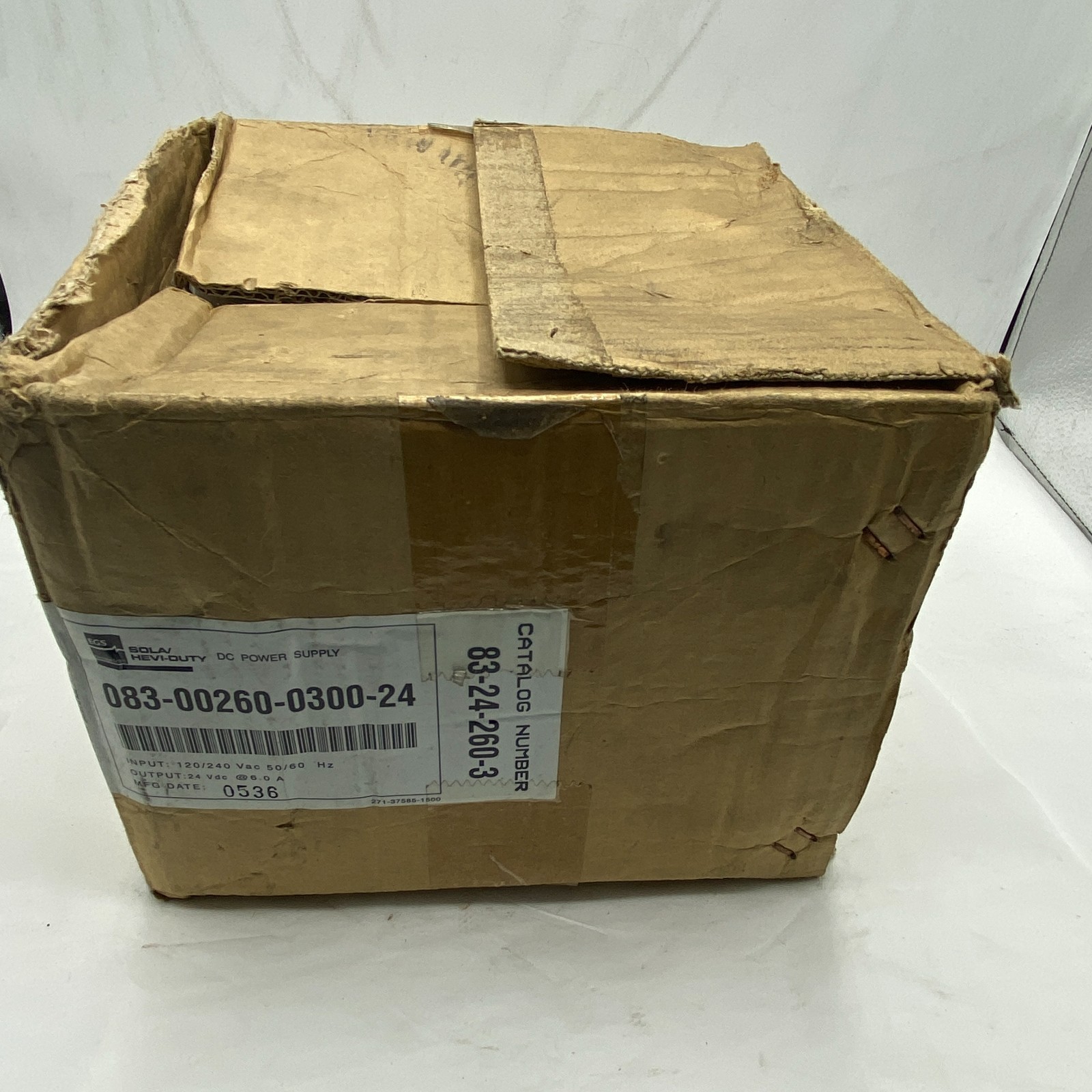 SOLA/ HEVI-DUTY 83-24-260-03 LINEAR POWER SUPPLY EGS 832426003, 47-63HZ 24VDC