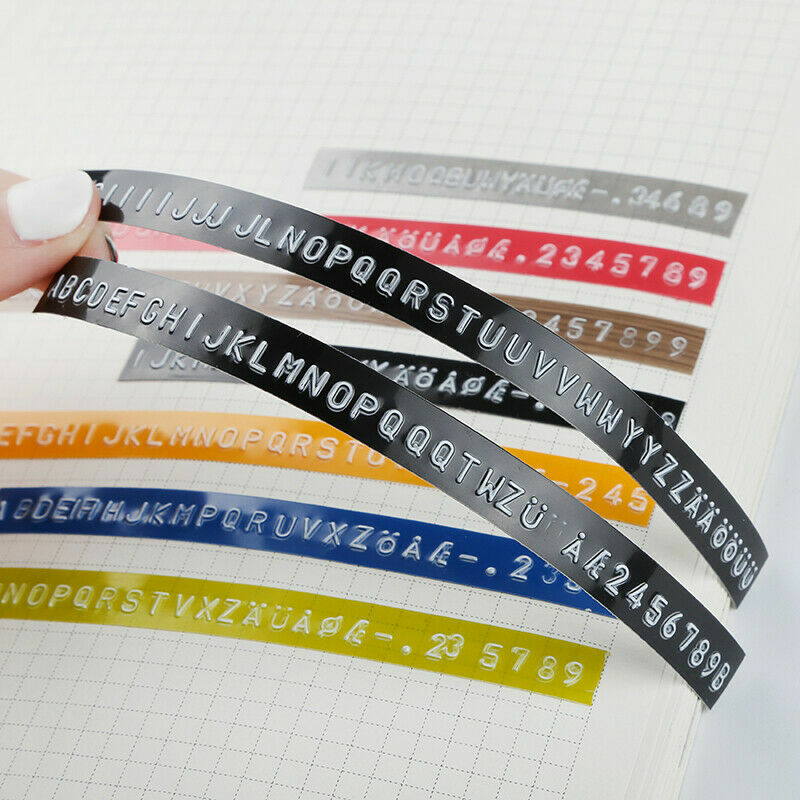 5PK Dymo 3D Embossing Label Tape 9mm for Dymo Organizer Xpress Label Maker 3/8″
