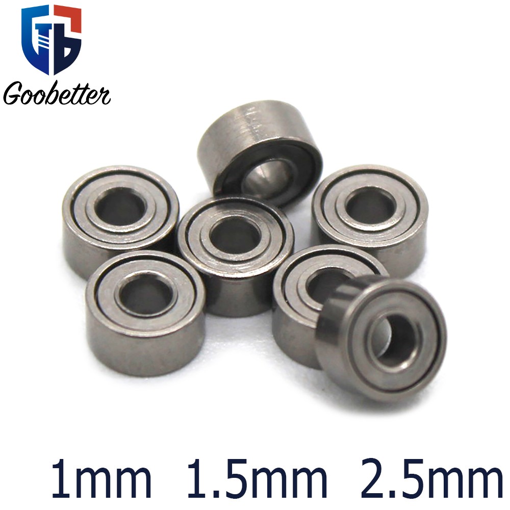 1/1.5/2.5mm Bearings Rubber Metal Seals Miniature Remote Control Model Choose