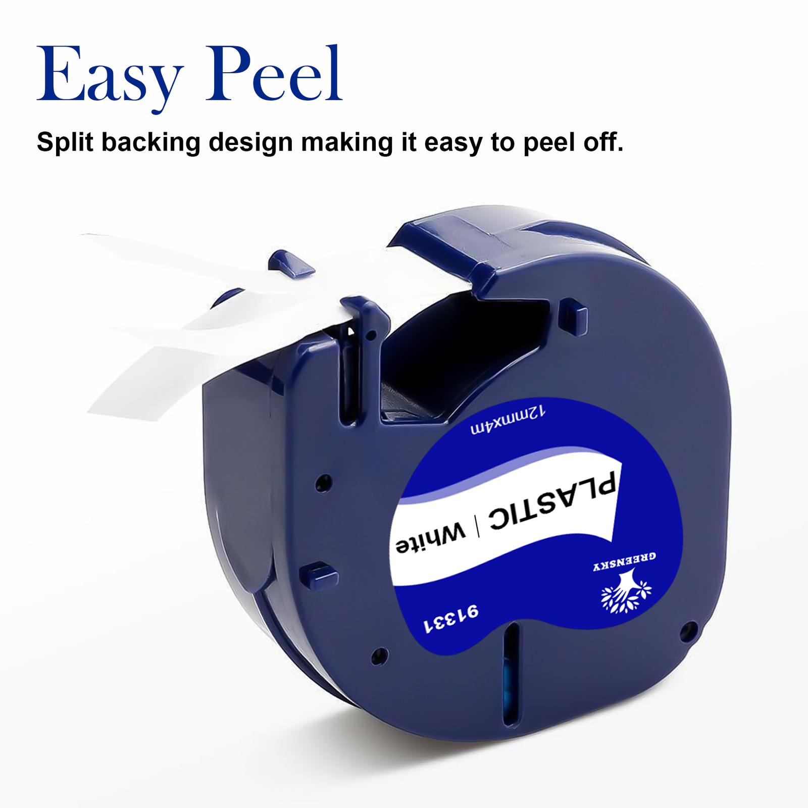 10PK Compatible Dymo LetraTag Refill 91331 Plastic 1/2» Label Tape LT-100H QX50