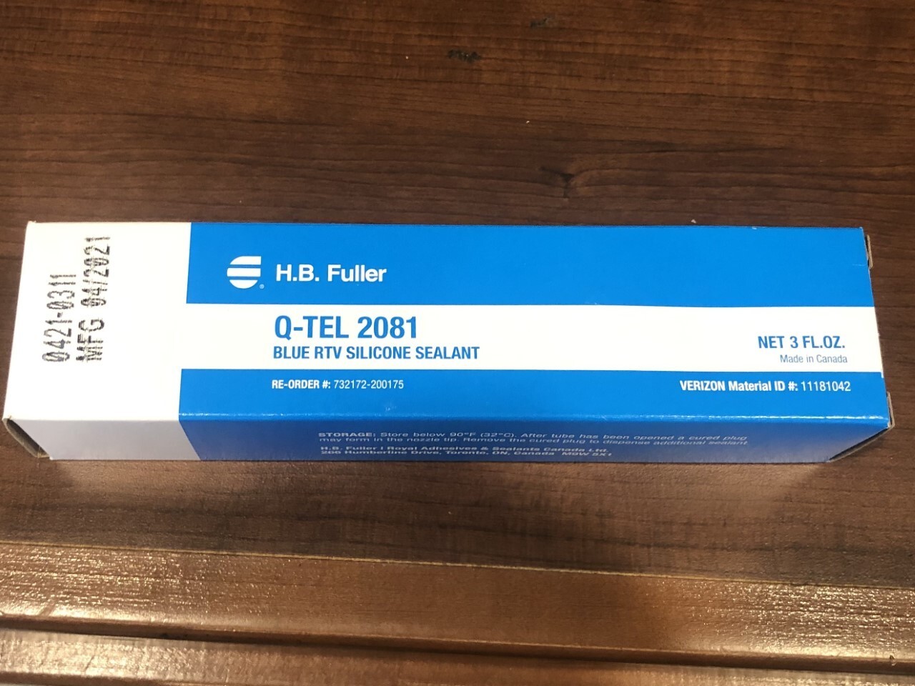NEW! H.B. Fuller Q-TEL 2081 Silicone Adhesive/Sealant 3 FL.OZ. – Made in Canada