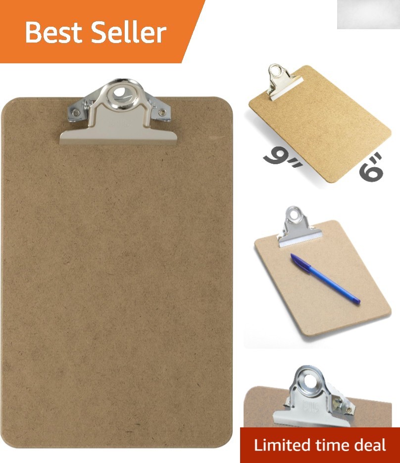 Durable Memo Clipboard 6×9 Inches, Made of 100% Recycled Wood – Elegant Design
