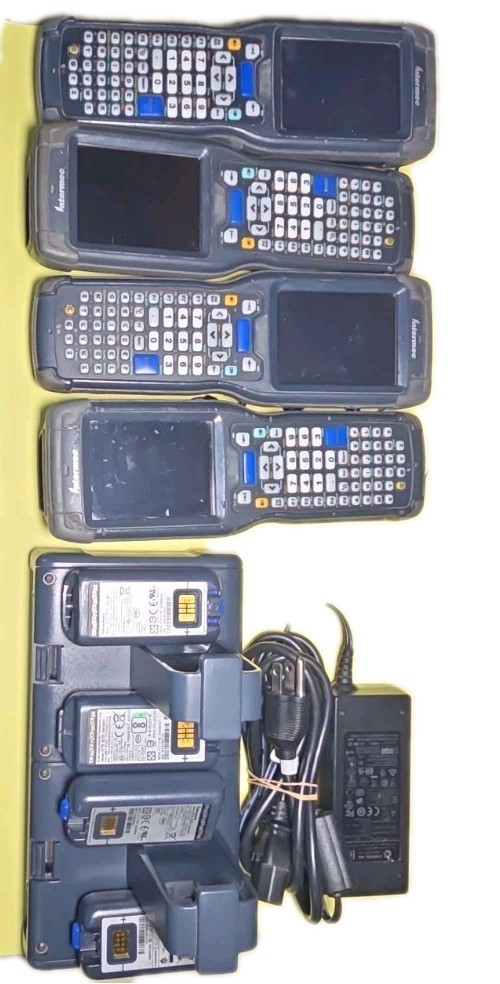 Honeywell Intermec 4X CK71 Barcode Scanners Charger & Batteries