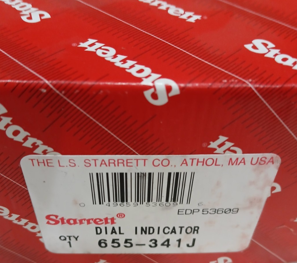 STARRETT DIAL INDICATOR 655-341J 0-1.000″ .001″ GRAD Brand new in Box