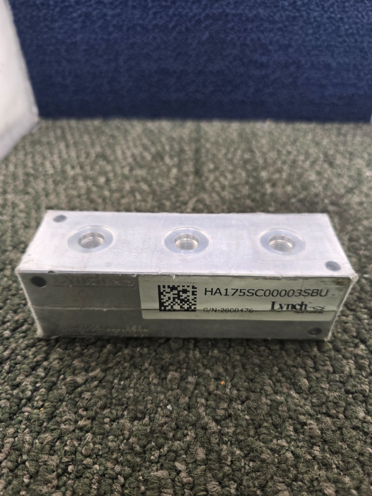 Lynch FluidControls HA175SC00003SBU 3-Station Hydraulic Header Manifold Aluminum