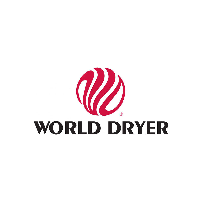 NOVA 1 (Model 0830) by WORLD White Alum Hand Dryer (110V-240V); ADA Compliant