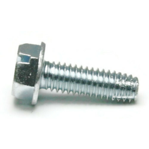 3/8″-16 Thread Cutting Screw – Zinc Plated Slotted Hex Washer Head – Select Size