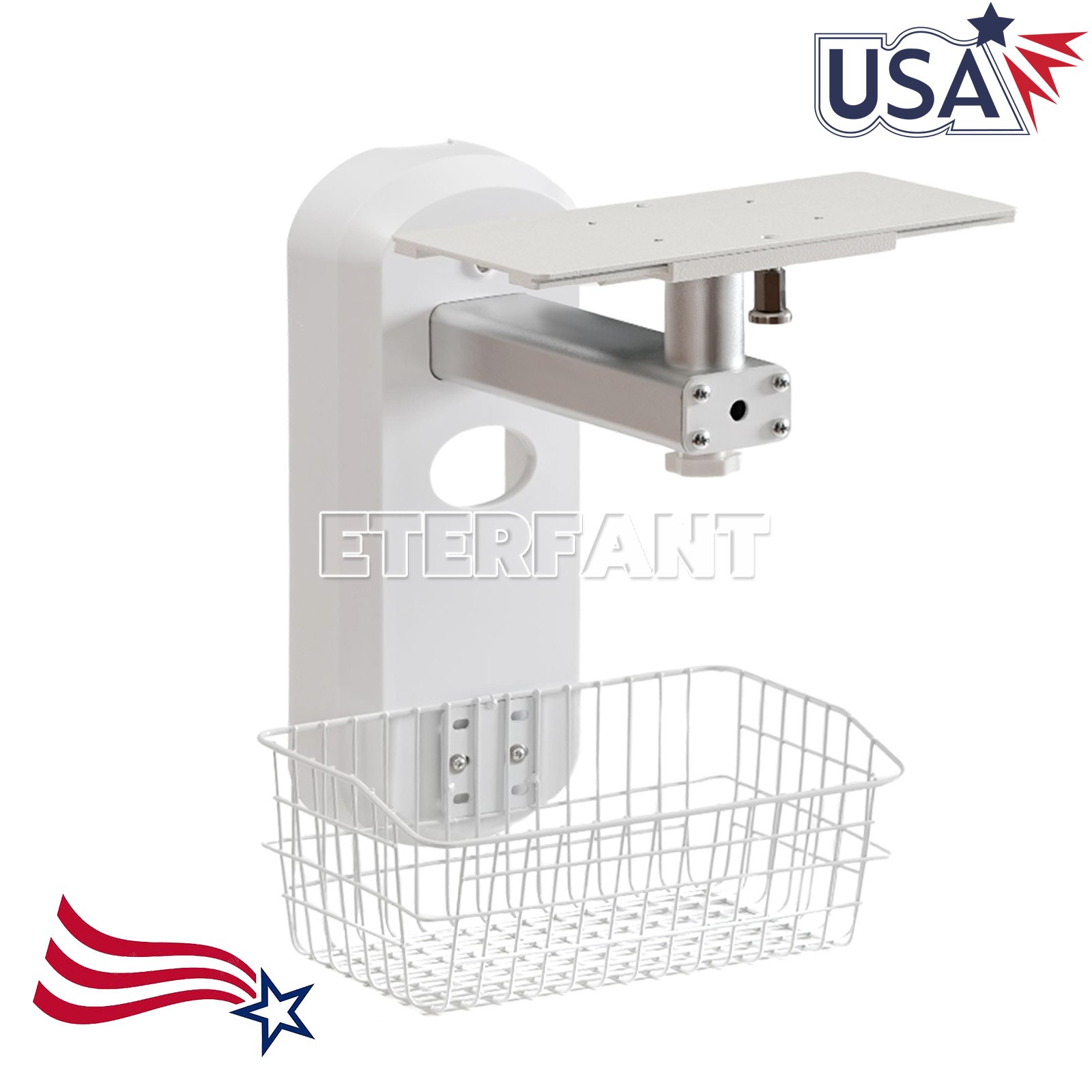 Wall Mount Bracket/Medical Trolley Cart Tool Cart for Patient Monitor Dental Lab