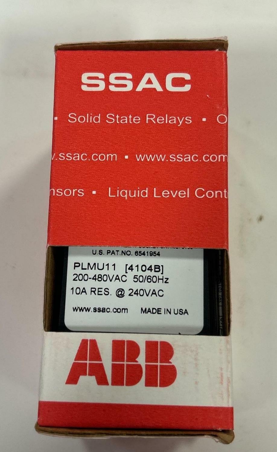 ABB SSAC PLMU11 Time Delay Relay 240VAC 10A Solid State Timer