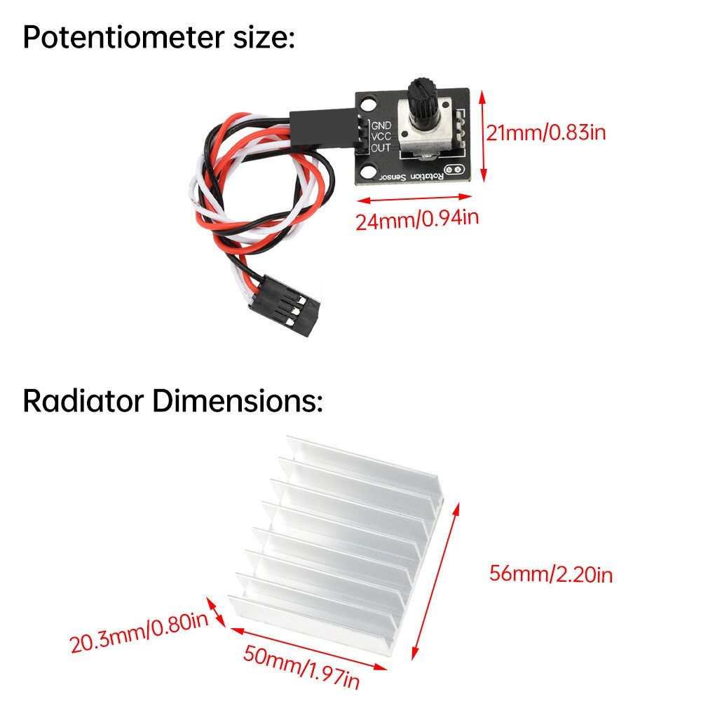 DC 6-80V BLDC 3-Phase DC Brushless Motor Controller 1600W 50A PWM Motor Driver