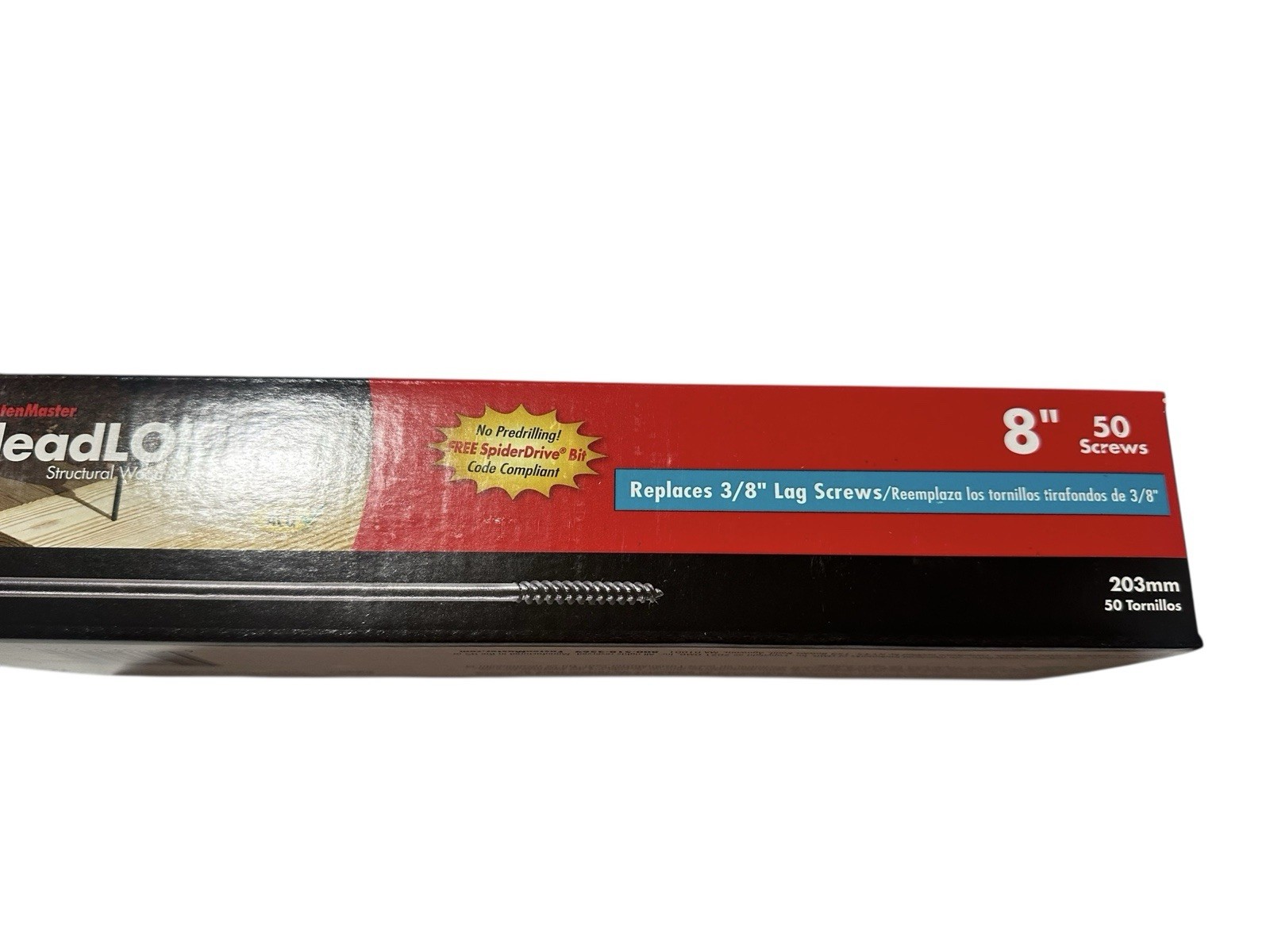 FastenMaster HeadLOK 8 in Structural Wood Screw (50 Screws)