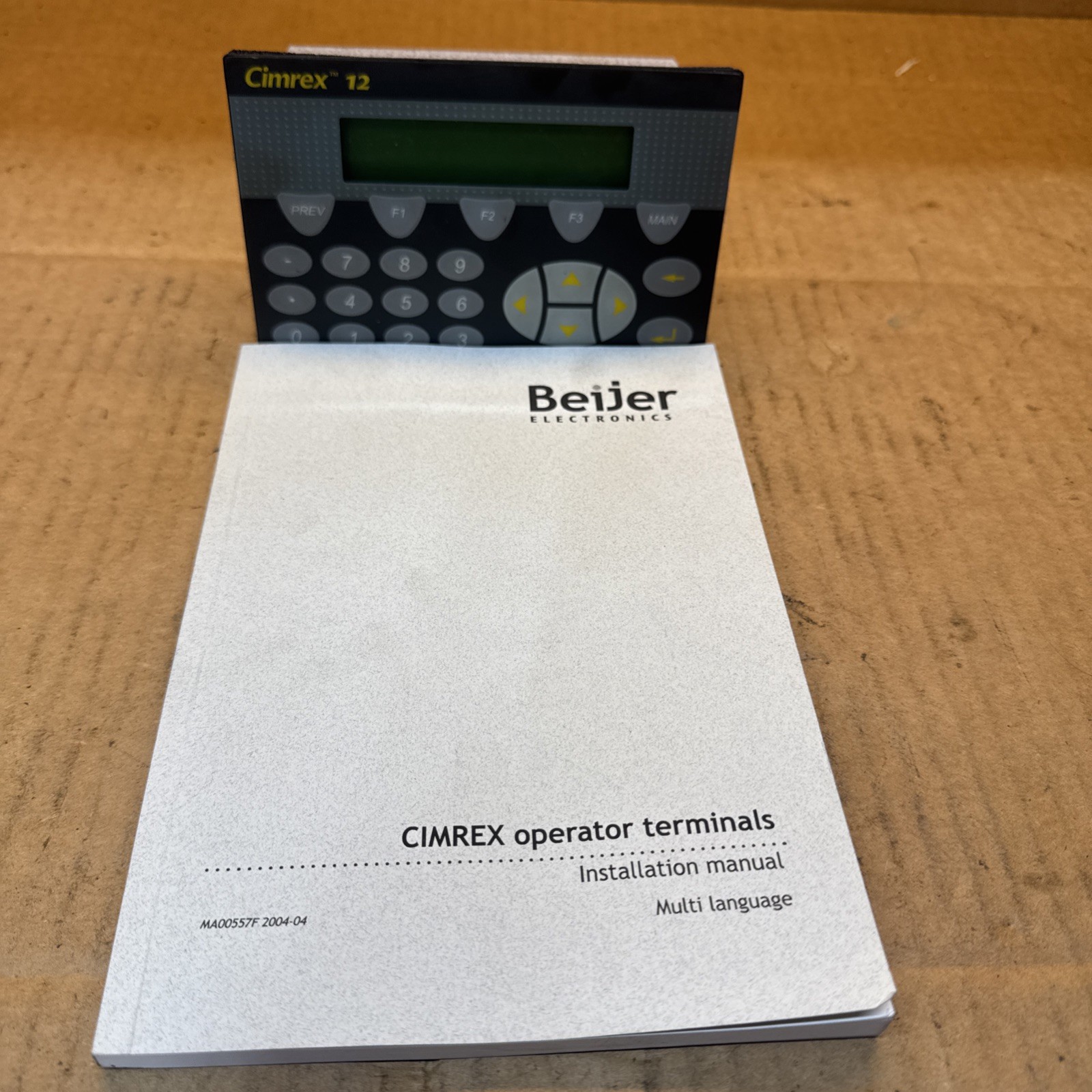 Beijer Electronics CIMREX 12 04310 OPERATOR INTERFACE Part Is Tested,Works