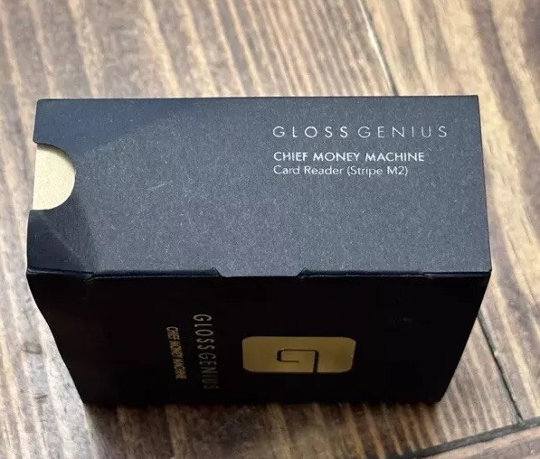 Credit Card Reader Gloss Genius Chief Money Machine Pink In Box