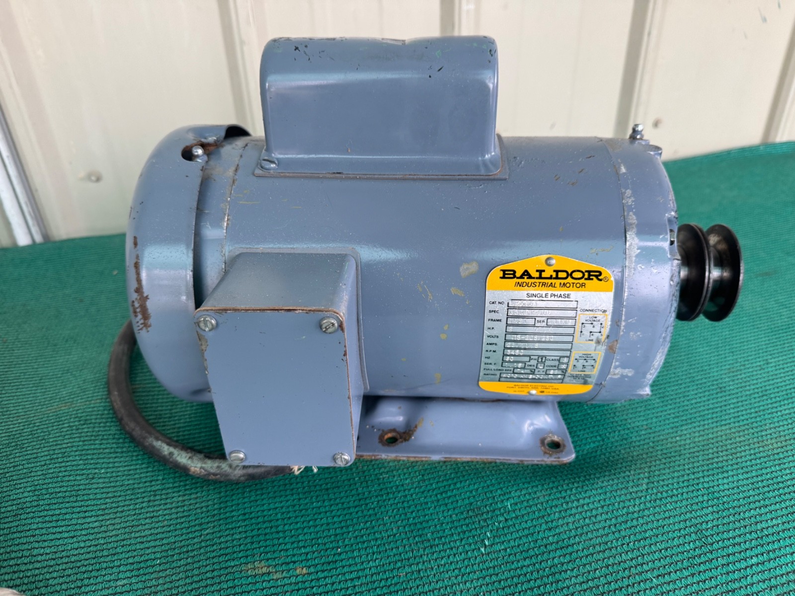 Baldor Industrial Motor 2 Hp – 3450 Rpm – 115/230V – 1 Phase – Cat No. L35151T