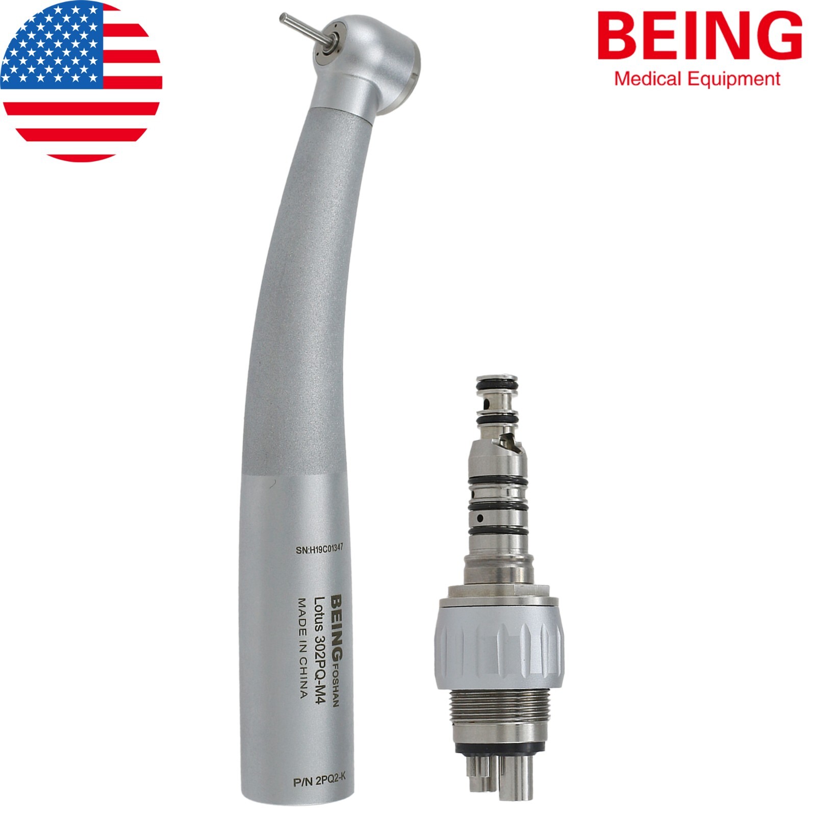 US BEING Dental High Speed Turbine Handpiece For KaVo MULTIflex Coupler 4 Hole