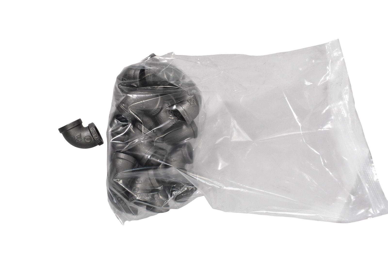 Lot of 20 3/4″ FM Vietnam Black Iron 90 Degree Pipe Elbow Fittings Threaded