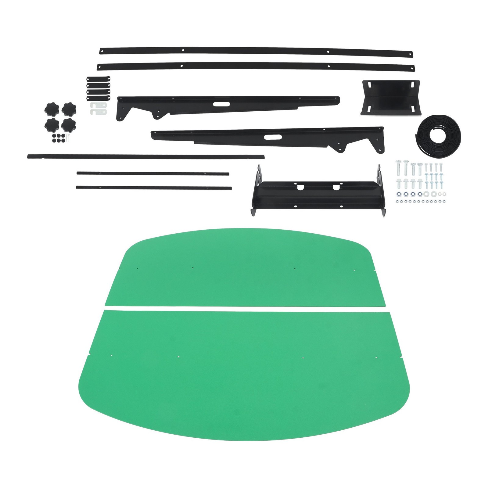 LABLT Green Tuff Top Tractor Canopy For ROPS 52″ X 52″ w/ Mounting Accessories